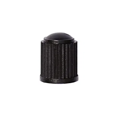 Čepičky ventilku černé plastové