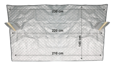 Clona na čelní skla ICE 220x145cm
