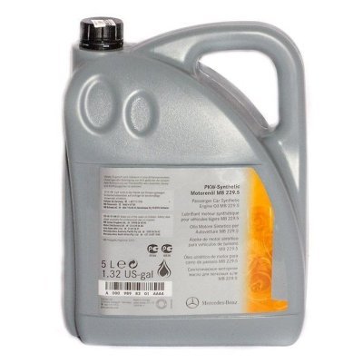 MERCEDES BENZ 5W40, 5l, A000989860613 AAEE, motorový olej