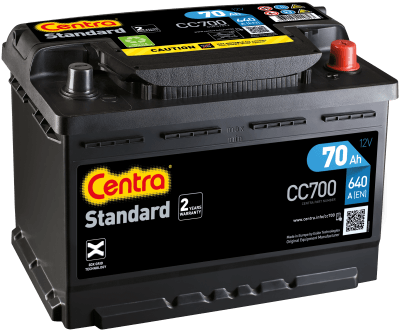 Autobaterie Centra Standard 70AH , 12V 640A ,CC700