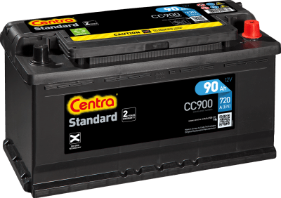 Autobaterie Centra Standard 90AH , 12V 720A , CC900