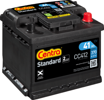 Autobaterie Centra Standard 41H , 12V 370A , CC412 ,