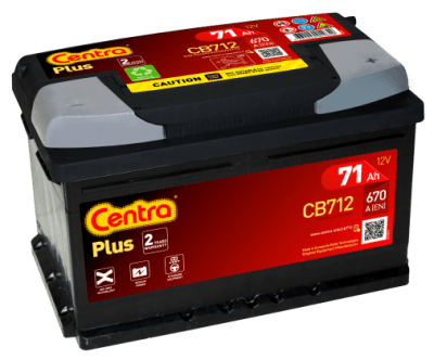 Autobaterie Centra Plus 71AH , 12V 670A ,CB712