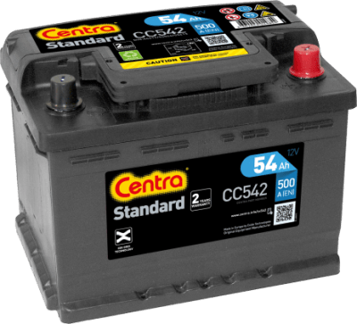 Autobaterie Centra Standard 54AH , 12V 500A , CC542