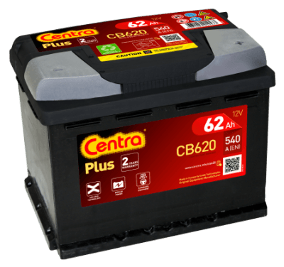 Autobaterie Centra Plus 62AH , 12V 540A ,CB620