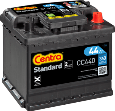 Autobaterie Centra Standard 44AH , 12V 360A , CC440 ,