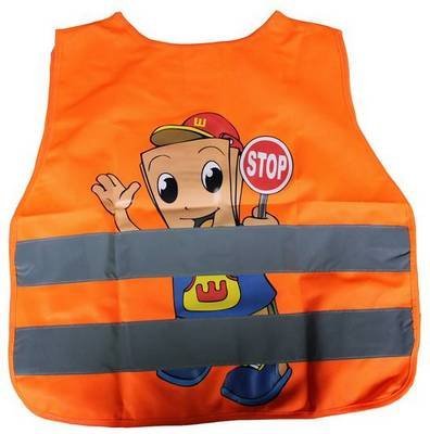 Reflexní vesta oranžová dětská chlapec
