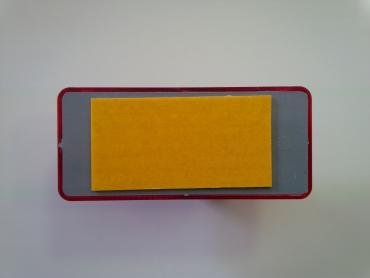 Odrazka 90x40 samolepící červená