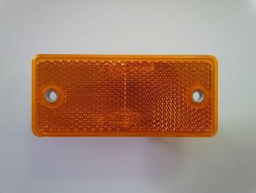 Odrazka 90x40 2 díry oranžová