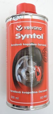 Brzdová kapalina Velvana SYNTOL červená 0,5L