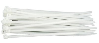 Pásky stahovací bílé 300 x 3,6 mm balení 100 kusů
