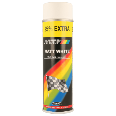 Rally barva bílá matná 500ml MOTIP 04002