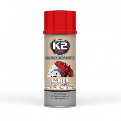 Lak na brzdové třmeny a bubny ČERVENÝ 400ml L346CE