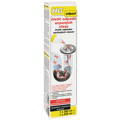 HG Čistič odpadů ucpaných vlasy 450 ml