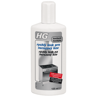 HG Rychlý lesk pro nerezový kov 125 ml