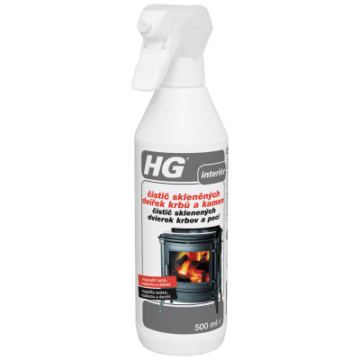 HG Čistič skleněných dvířek krbů a kamen 500 ml