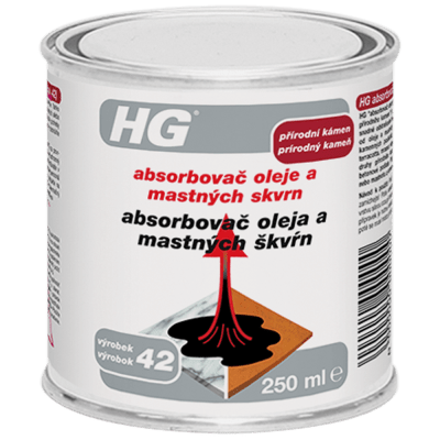 HG Absorbovač oleje a mastných skvrn 250 ml