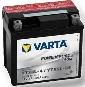 Motobaterie Varta Pravá 12V,4 Ah/80A