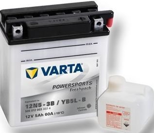 Motobaterie Varta Pravá 12V,5 Ah/60A