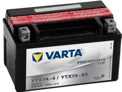 Motobaterie Varta Levá 12V  6Ah/105A