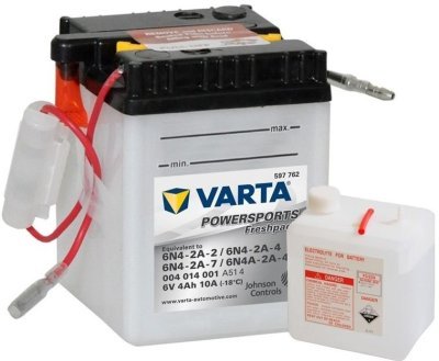 Motobaterie Varta  Pravá 6V,4Ah/10A