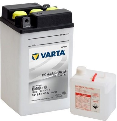 Motobaterie Varta  Levá 6V,8Ah/40A
