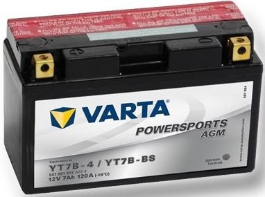 Motobaterie Varta Levá 12V, 7Ah/120A