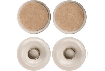 Podložka plastová s plstí na kolík 37mm,4ks