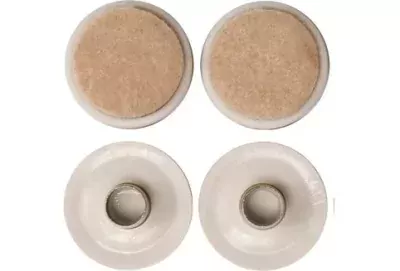 Podložka plastová s plstí na kolík 37mm,4ks