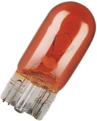 Žárovka OSRAM 12 V 5W celosklo W2,1x9,5d oranžová