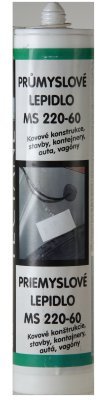Konstrukční průmyslové lepidlo MS 220-60  TRANSPARENTNÍ , kartuše 290 ml