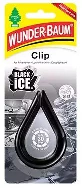 WUNDER-BAUM Závěsný osvěžovač vzduchu, Clip - BLACK ICE
