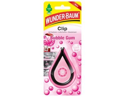 WUNDER-BAUM Závěsný osvěžovač vzduchu, Clip - Bubble Gum