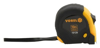 Metr svinovací 10 m x 25 mm žluto - černý