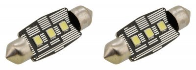 Žárovka 3 LED SMD 12V suf.11X38 SV8.5 NEW-CAN-BUS bílá 2ks