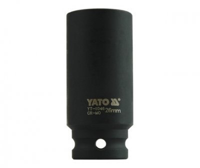 Nástavec 1/2" rázový šestihranný hluboký 26 mm CrMo