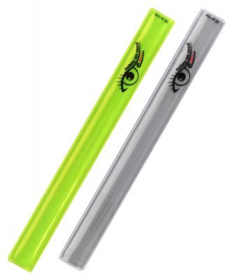 Pásek reflexní ROLLER 2ks žlutý + stříbrný