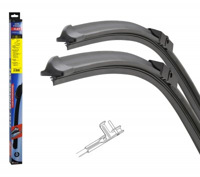 Stěrače FLAT SET (PIN) 660+660mm
