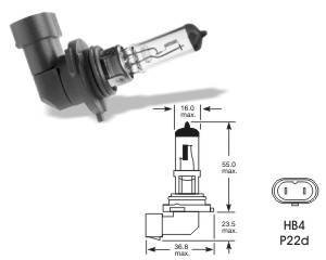 Zarovka, dalkovy svetlomet OSRAM 9006