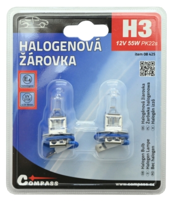 Žárovka 12V H3 55W Pk22s blister 2ks