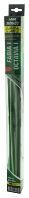 Stěrače FLAT SET 530+480mm GREEN OCT I/FAB I