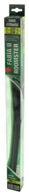 Stěrače FLAT SET 530+530mm GREEN FAB II