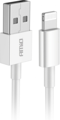 USB-kabel AMIO Lightning 2A 100cm 03895