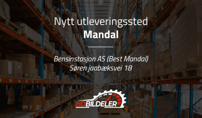 Nytt utleveringssted - Mandal