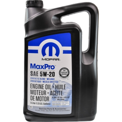 Motorolje MOPAR 68518203AA MaxPro SAE 5W20 5L