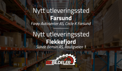 Nytt utleveringssted - Farsund og Flekkefjord
