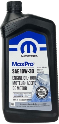 Motorolje MOPAR 68524000AA MaxPro SAE 10W30 1L