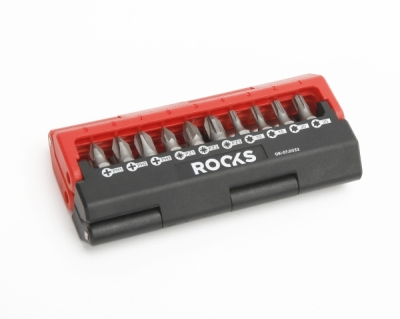 Sæt med bits og magnetisk holder – 13 dele ROOKS OK-07.0032