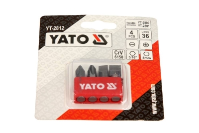 Slagbits, PH2, PH3 – 4 dele YATO YT-2812