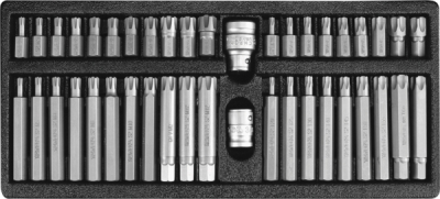 Sæt med bits – RIBE og TORX Security, 42 dele YATO YT-0420